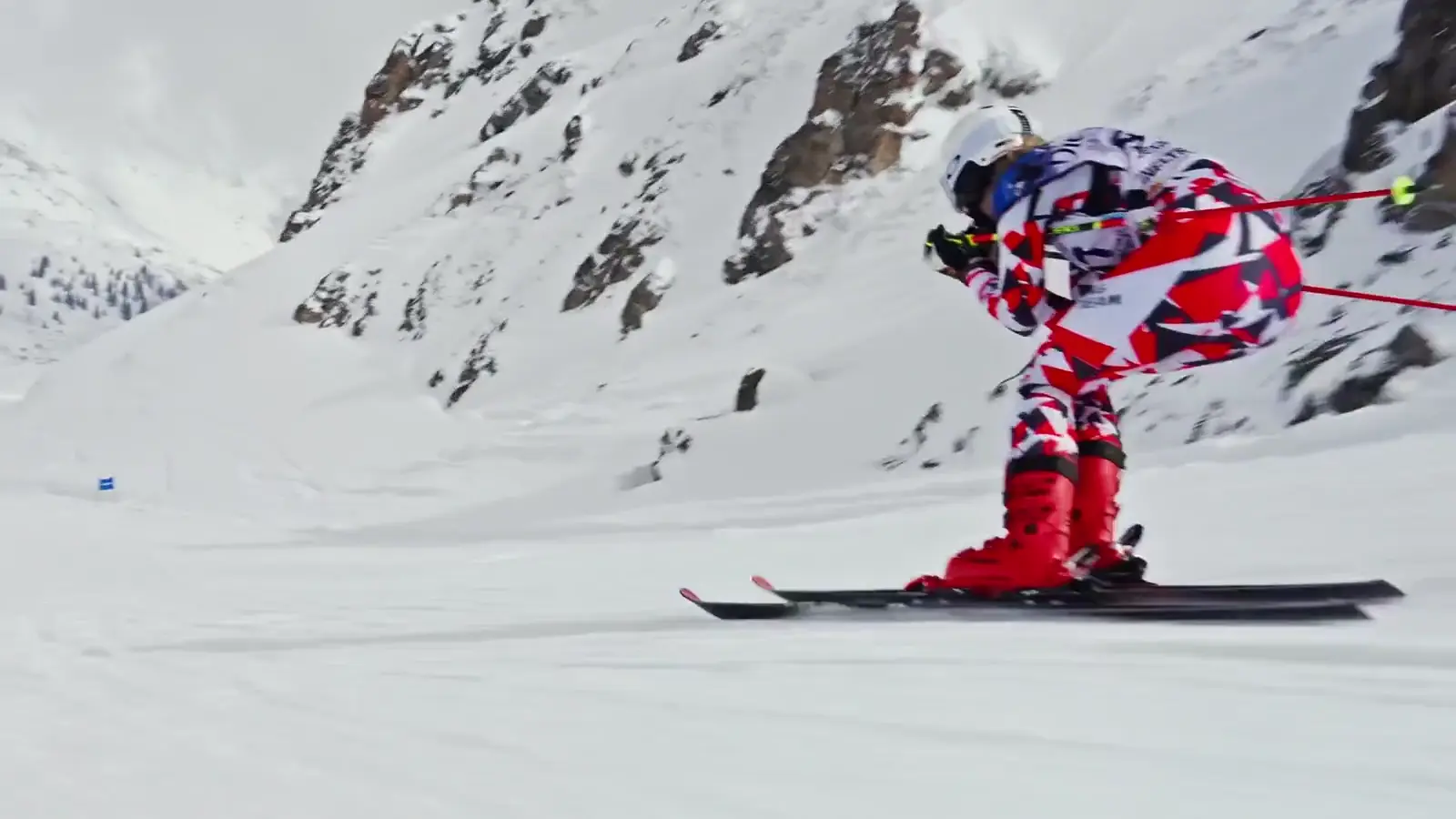 Alpine film scene from the LUUX production Die Nord
